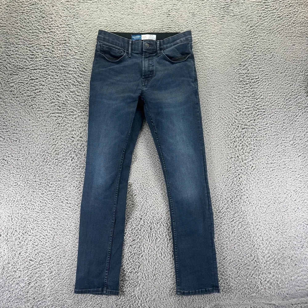 Old Navy 360 Jeans Mens 28x30 Blue Cotton Denim Straight Slim Workwear Stretch